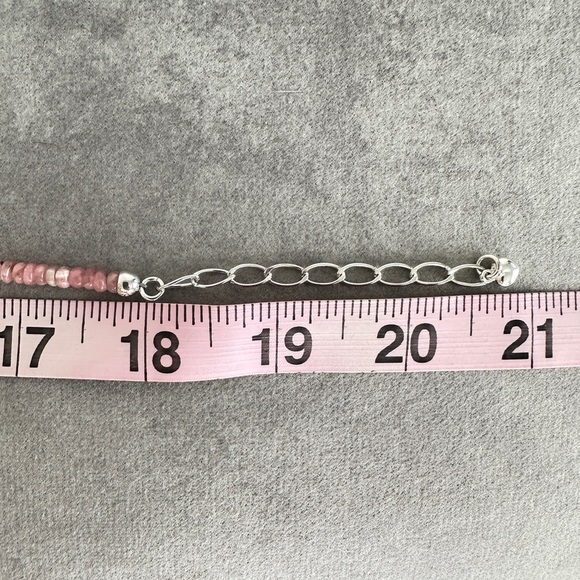 Jay King Rhodochrosite Graduated Bead 18" Sterling Silver Necklace - Picture 6 of 7